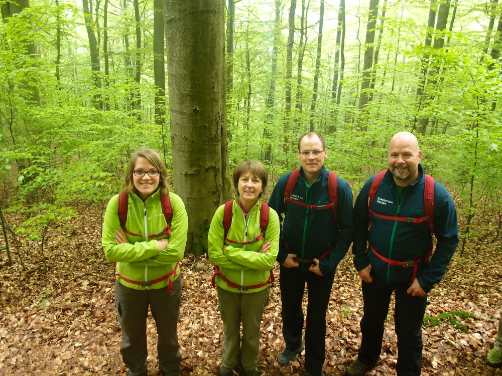 Meine vier Gefährten: Janina, Christina, Martin und Claus.