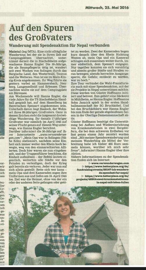 Werbung für meine Spendenaktion :)